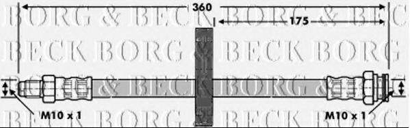 Тормозной шланг BORG & BECK BBH6777