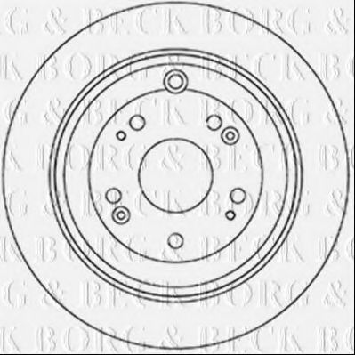 Тормозной диск BORG & BECK BBD5344