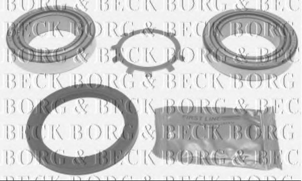 Комплект подшипника ступицы колеса BORG & BECK BWK1230