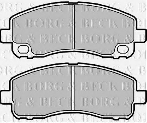 Комплект тормозных колодок, дисковый тормоз BORG & BECK BBP2351