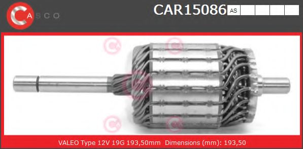 Якорь, стартер CASCO CAR15086AS
