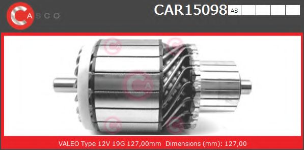 Якорь, стартер CASCO CAR15098AS
