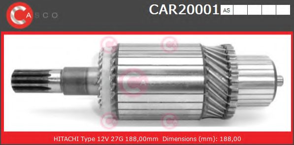Якорь, стартер CASCO CAR20001AS