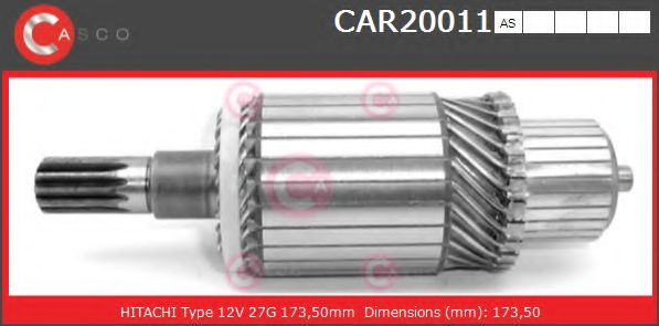 Якорь, стартер CASCO CAR20011AS