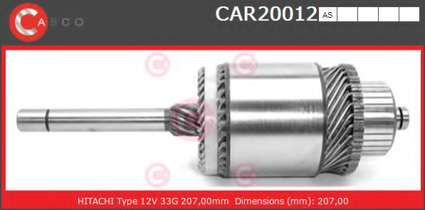 Якорь, стартер CASCO CAR20012AS