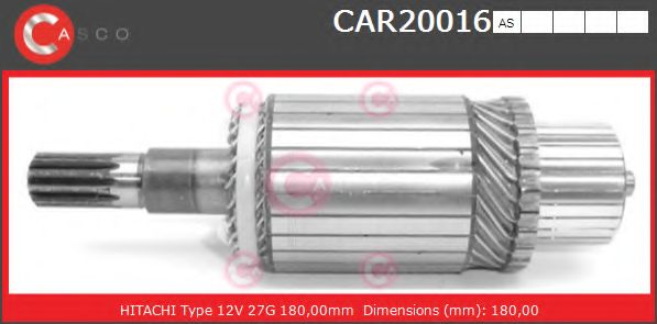 Якорь, стартер CASCO CAR20016AS