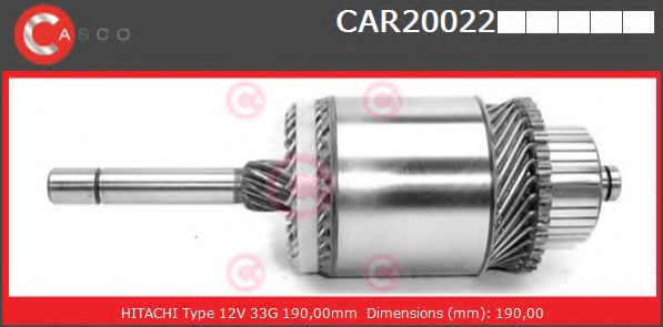 Якорь, стартер CASCO CAR20022PS