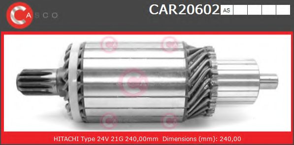 Якорь, стартер CASCO CAR20602AS