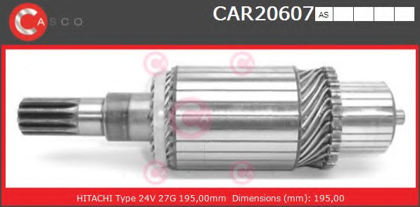 Якорь, стартер CASCO CAR20607AS