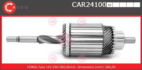Якорь, стартер CASCO CAR24100AS