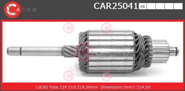 Якорь, стартер CASCO CAR25041AS