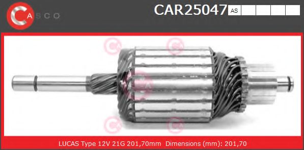 Якорь, стартер CASCO CAR25047AS