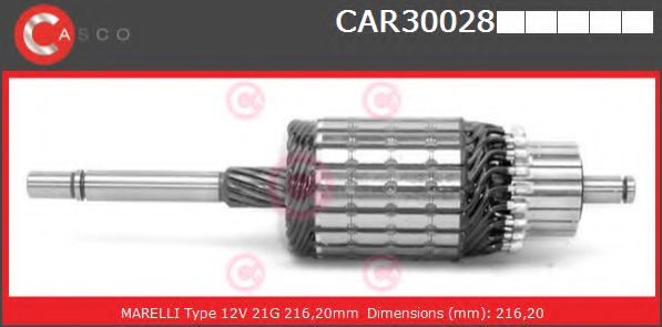 Якорь, стартер CASCO CAR30028PS