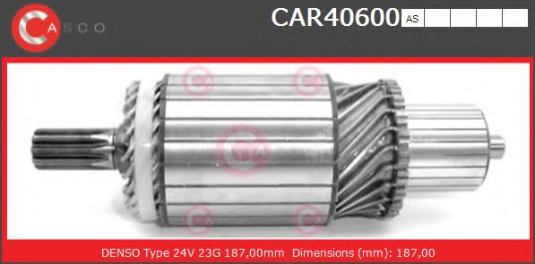 Якорь, стартер CASCO CAR40600AS