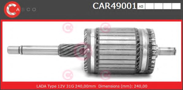 Якорь, стартер CASCO CAR49001AS