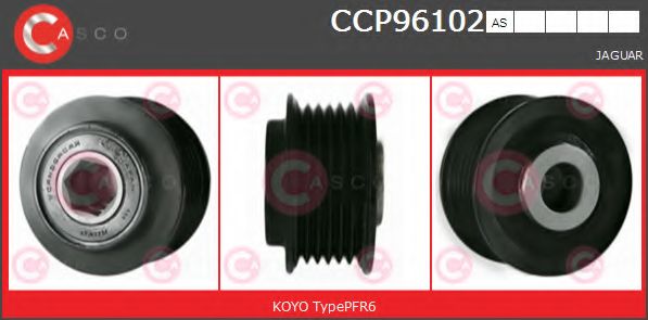 Ременный шкив, генератор CASCO CCP96102AS