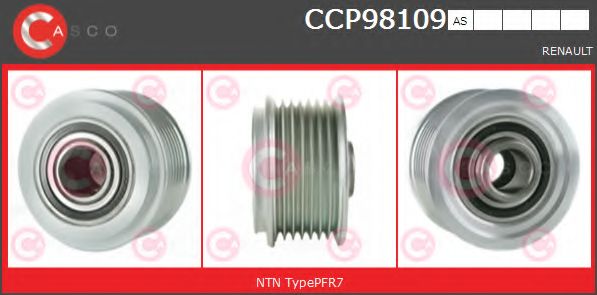 Ременный шкив, генератор CASCO CCP98109AS
