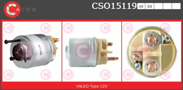 Тяговое реле, стартер CASCO CSO15119AS
