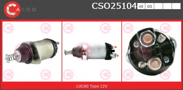 Тяговое реле, стартер CASCO CSO25104AS