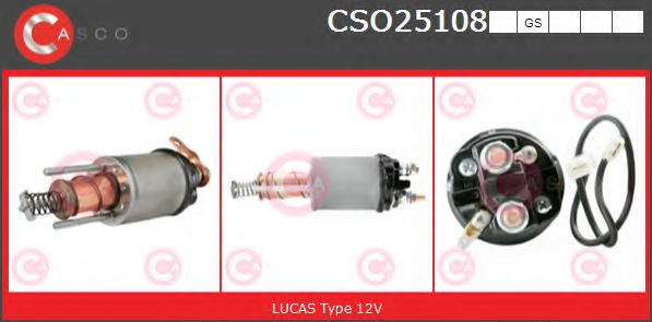 Тяговое реле, стартер CASCO CSO25108GS