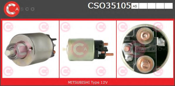 Тяговое реле, стартер CASCO CSO35105AS