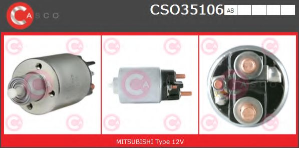 Тяговое реле, стартер CASCO CSO35106AS