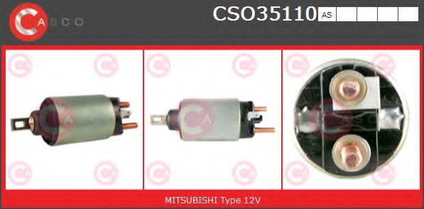 Тяговое реле, стартер CASCO CSO35110AS