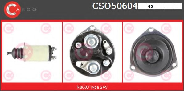 Тяговое реле, стартер CASCO CSO50604GS