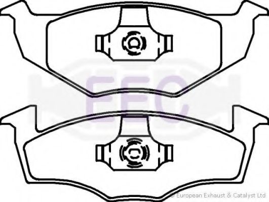 Комплект тормозных колодок, дисковый тормоз EEC BRP0911
