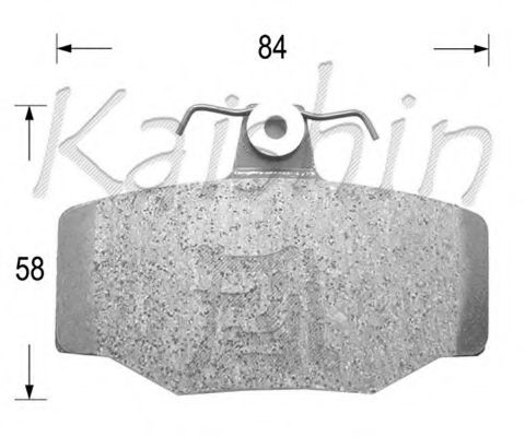 Комплект тормозных колодок, дисковый тормоз KAISHIN FK1214