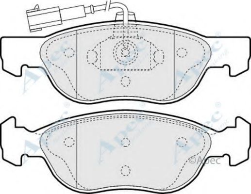 Комплект тормозных колодок, дисковый тормоз APEC braking PAD1115