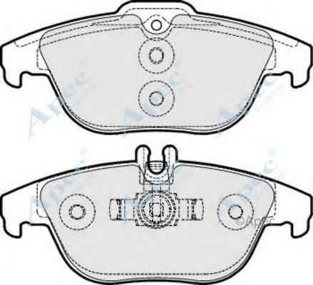 Комплект тормозных колодок, дисковый тормоз APEC braking PAD1619