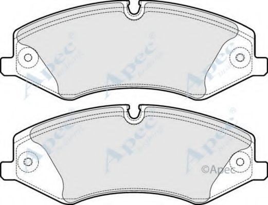 Комплект тормозных колодок, дисковый тормоз APEC braking PAD1730