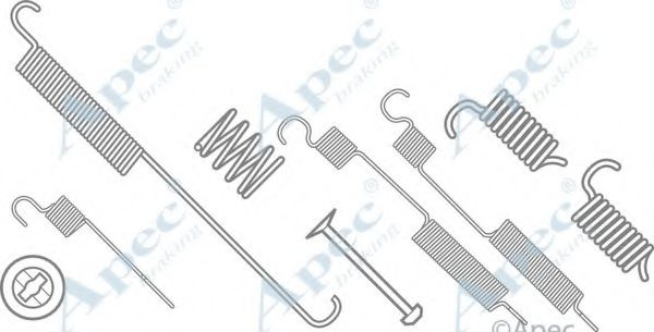 Комплектующие, тормозная колодка APEC braking KIT600