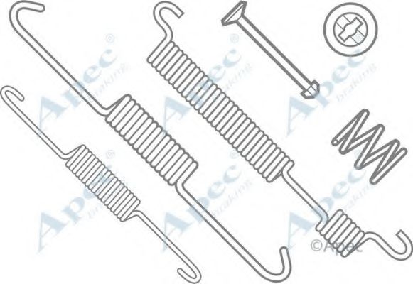 Комплектующие, тормозная колодка APEC braking KIT641