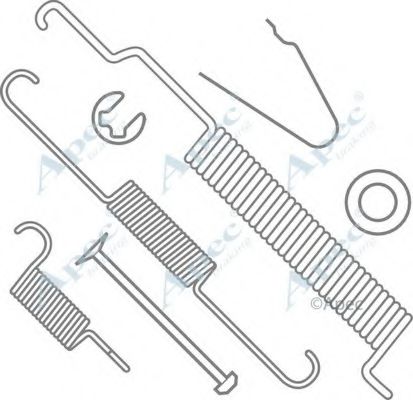 Комплектующие, тормозная колодка APEC braking KIT739