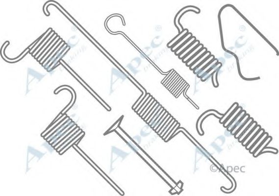 Комплектующие, тормозная колодка APEC braking KIT755