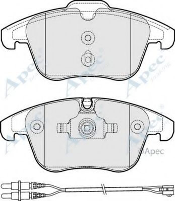 Комплект тормозных колодок, дисковый тормоз APEC braking PAD1824