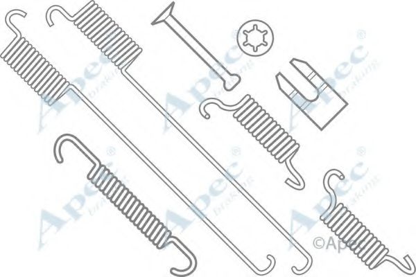 Комплектующие, тормозная колодка APEC braking KIT786