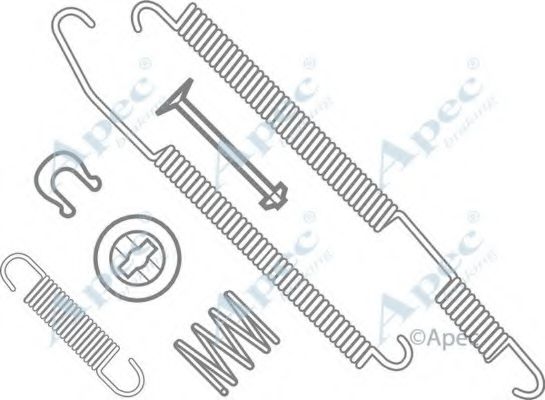 Комплектующие, тормозная колодка APEC braking KIT799