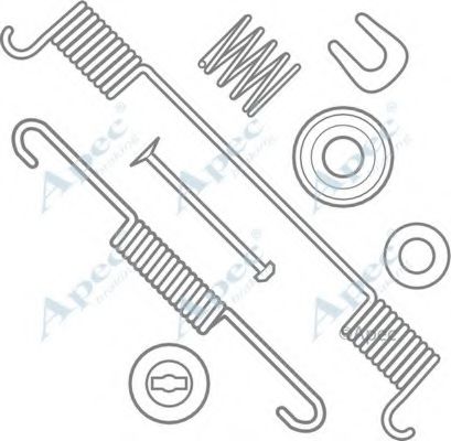 Комплектующие, тормозная колодка APEC braking KIT878