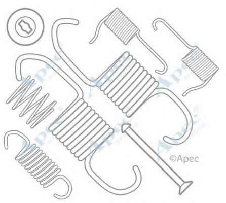 Комплектующие, тормозная колодка APEC braking KIT988