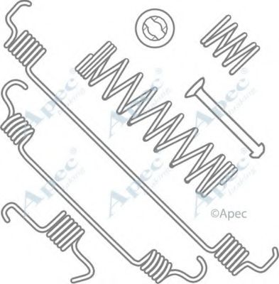 Комплектующие, тормозная колодка APEC braking KIT2035