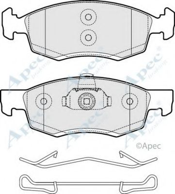 Комплект тормозных колодок, дисковый тормоз APEC braking PAD2017