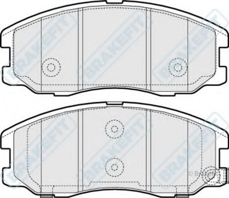 Комплект тормозных колодок, дисковый тормоз APEC braking PD3226