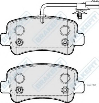 Комплект тормозных колодок, дисковый тормоз APEC braking PD3271