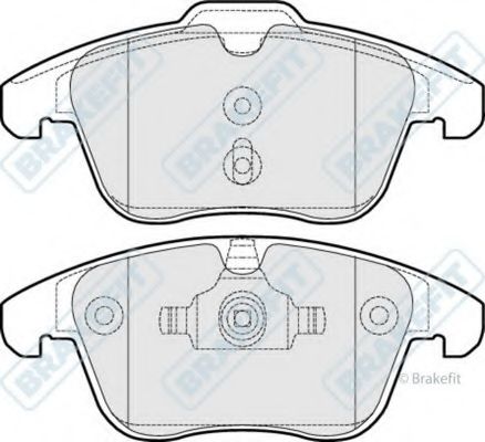 Комплект тормозных колодок, дисковый тормоз APEC braking PD3089