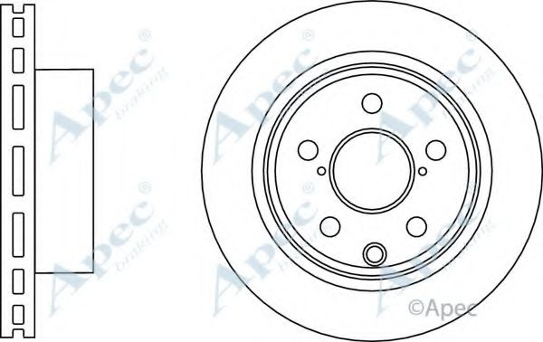 Тормозной диск APEC braking DSK3165