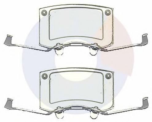 Комплектующие, колодки дискового тормоза CARRAB BRAKE PARTS 2507