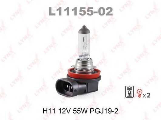 Лампа накаливания, фара дальнего света; Лампа накаливания, основная фара; Лампа накаливания, противотуманная фара; Лампа накаливания, фара с авт. системой стабилизации LYNXauto L11155-02